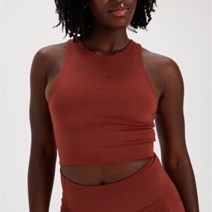 Girlfriend collective Dylan bra, size small, clay terra cotta, worn once